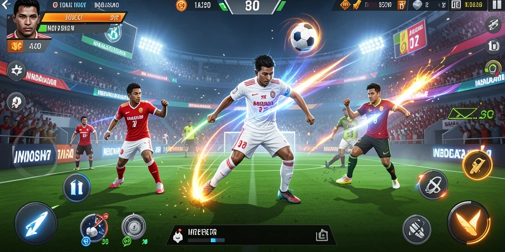 Momen seru saat merayakan gol dengan tim kesayangan.